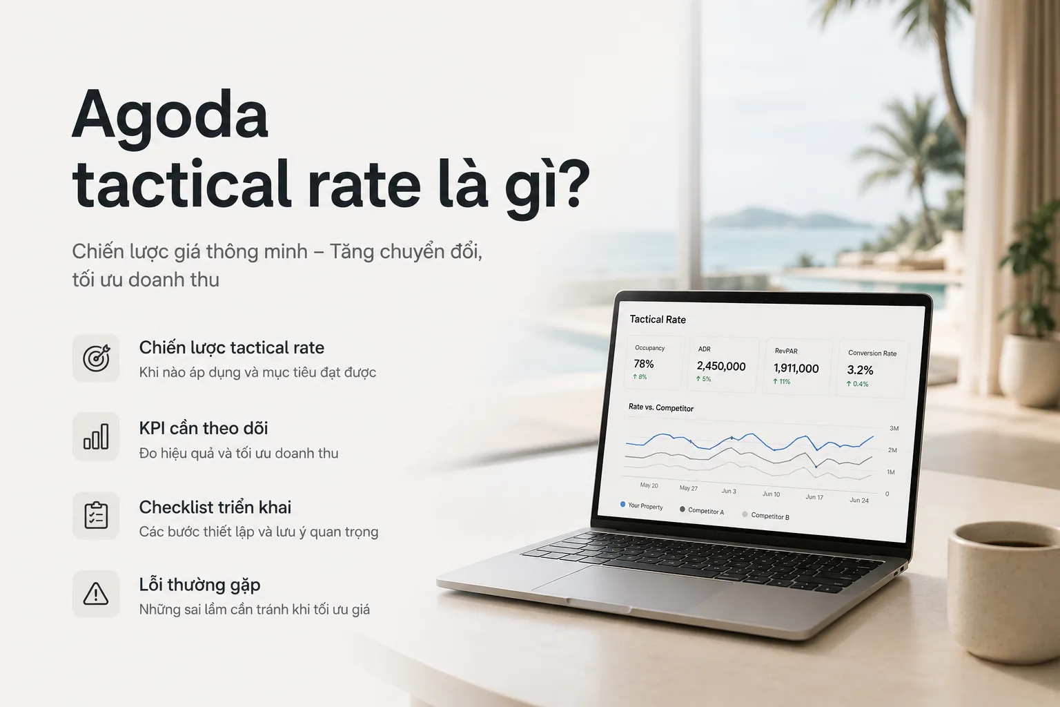 Agoda Tactical Rate Là Gì? Chiến Lược, KPI Và Checklist Tối Ưu Giá