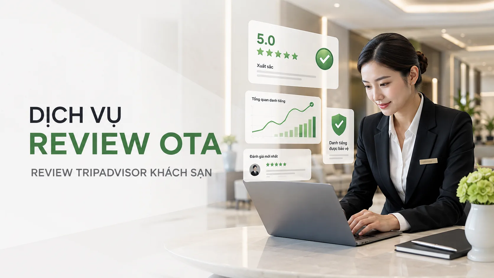 Dịch vụ review OTA và quản lý review Tripadvisor khách sạn