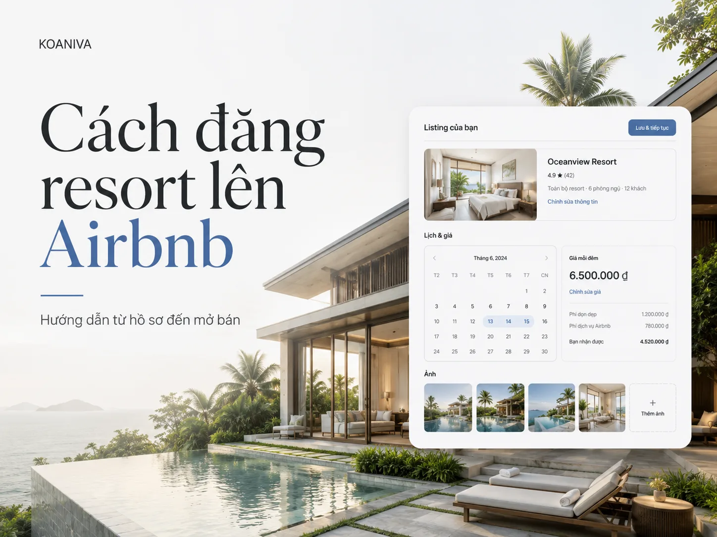 Cách đăng resort lên Airbnb: Hướng dẫn chi tiết từ A–Z