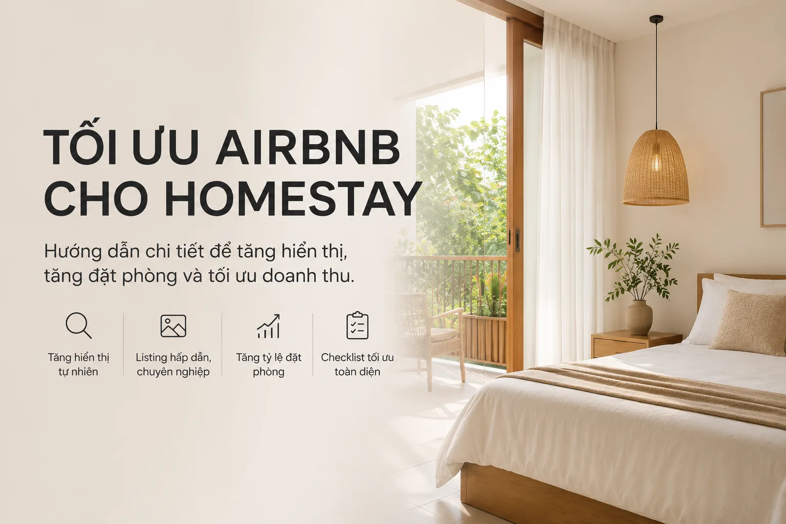 Tối Ưu Airbnb Cho Homestay: Hướng Dẫn Tăng Hiển Thị, Booking & Doanh Thu