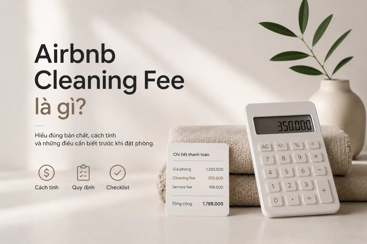Airbnb Cleaning Fee Là Gì? Cách Tính, Quy Định Và Checklist Cần Biết