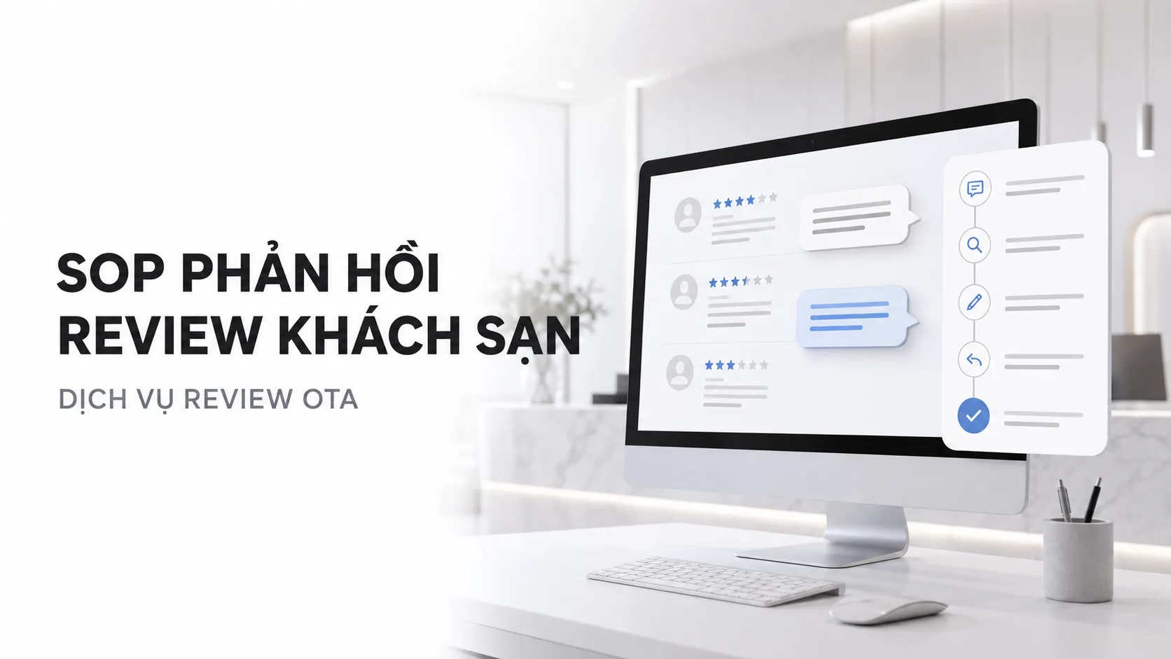 Dịch vụ review OTA và SOP phản hồi review khách sạn chuyên nghiệp