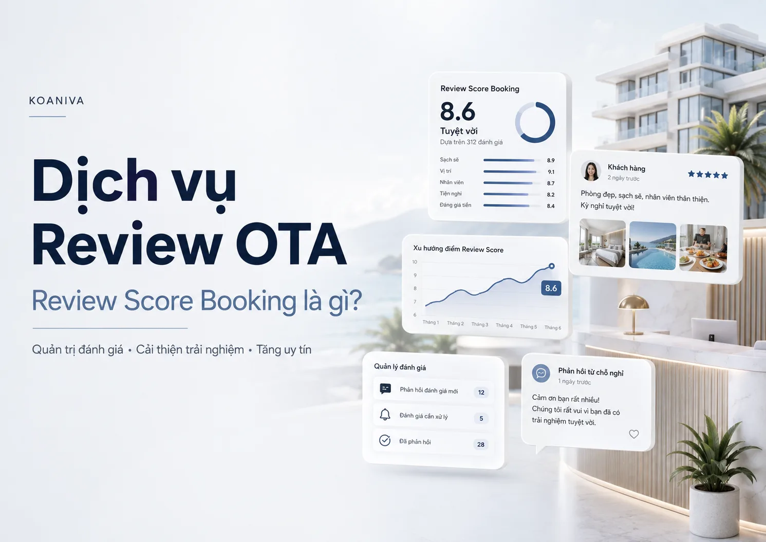 Dịch vụ review OTA: Quản trị đánh giá và cải thiện uy tín cơ sở lưu trú bền vững