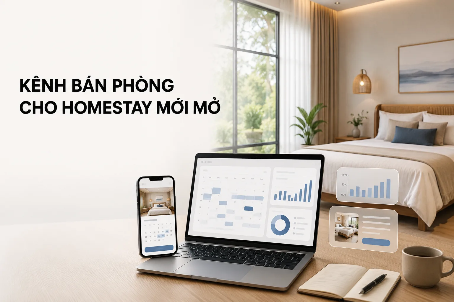 Kênh bán phòng cho homestay mới mở: Hướng dẫn lựa chọn và triển khai hiệu quả
