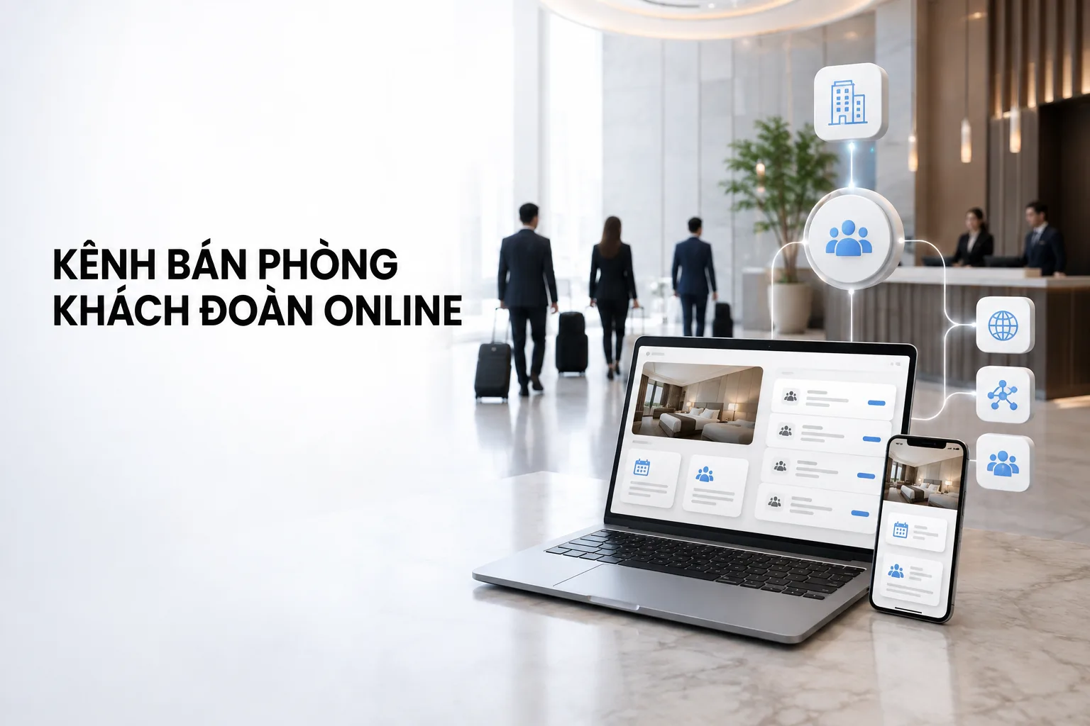 Kênh bán phòng khách đoàn online: hướng dẫn xây hệ thống bán hiệu quả