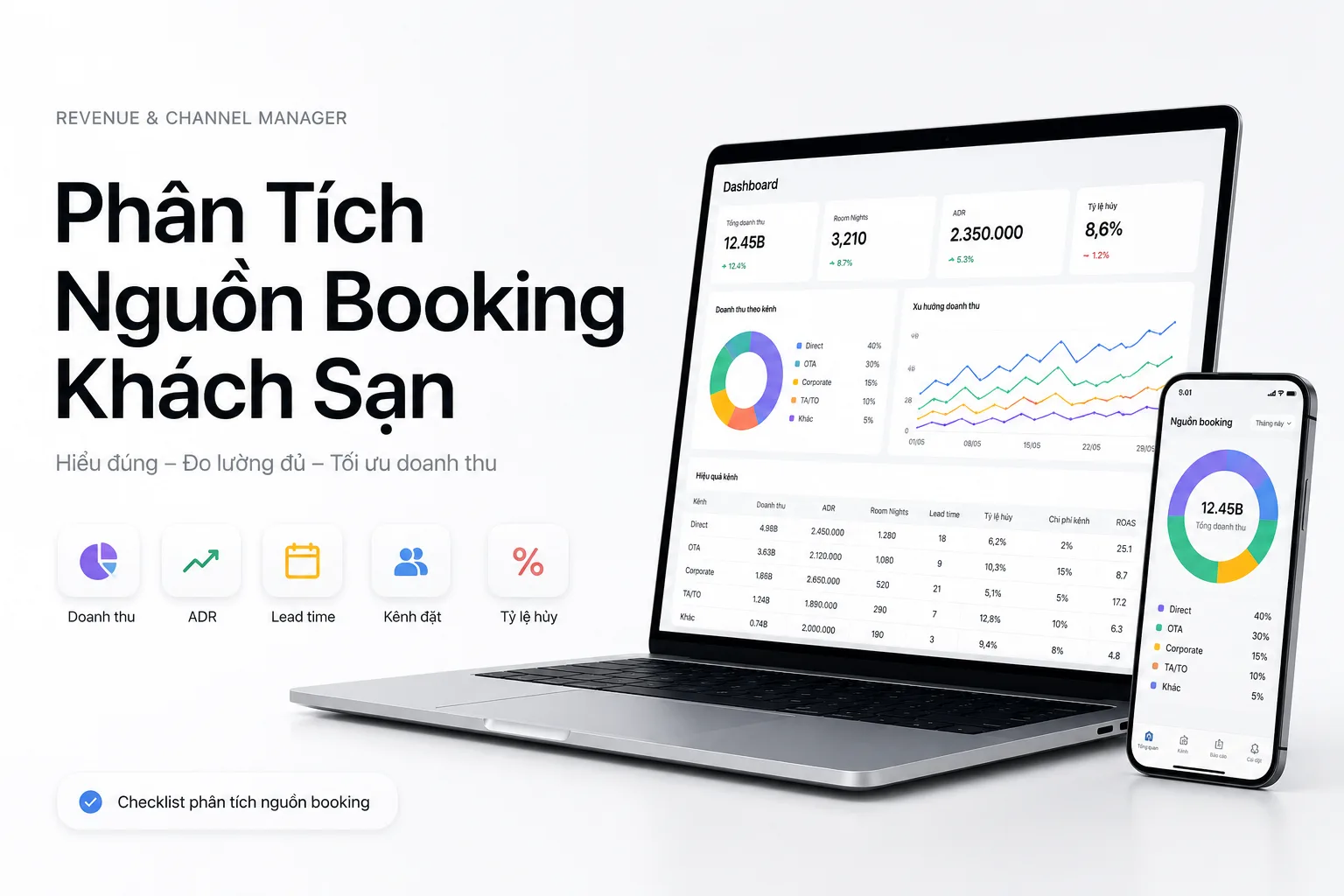 Phân Tích Nguồn Booking Khách Sạn: Hướng Dẫn Revenue & Channel Manager