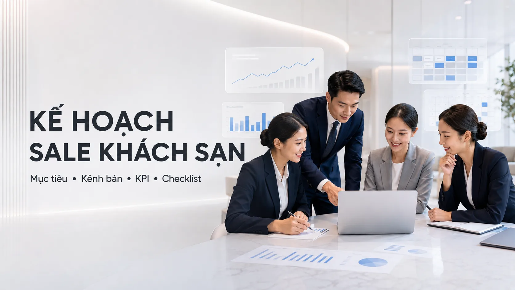 Kế hoạch sale khách sạn: Hướng dẫn xây dựng mục tiêu, kênh bán và KPI thực tế