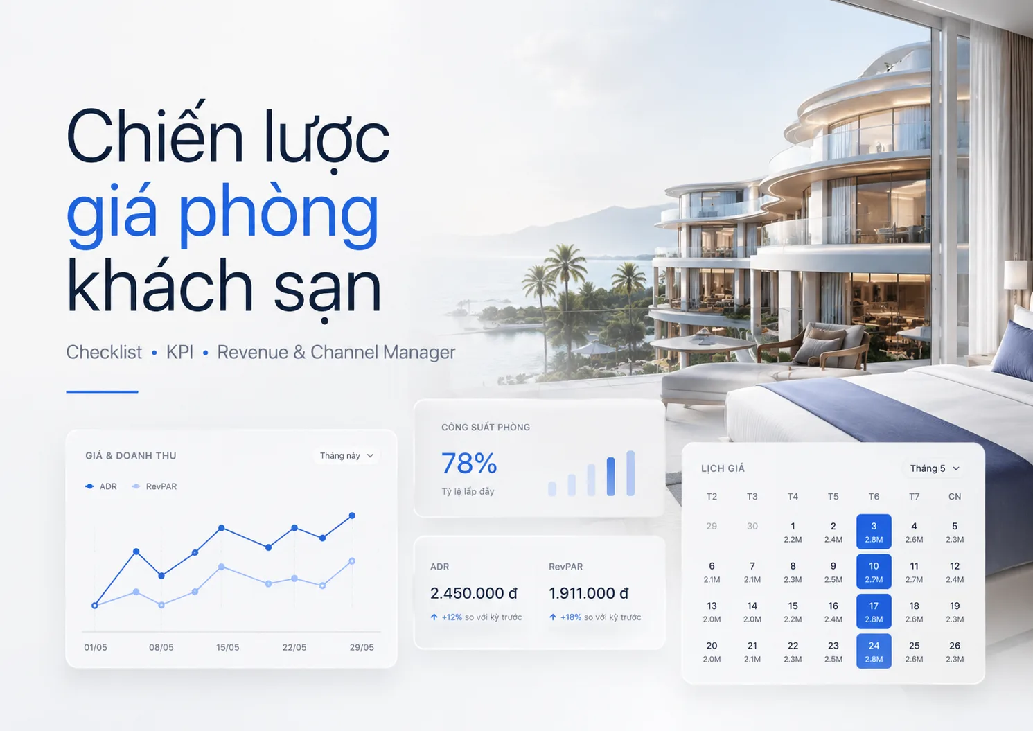 Chiến lược giá phòng khách sạn: Cách xây hệ thống giá linh hoạt, có KPI và dễ vận hành