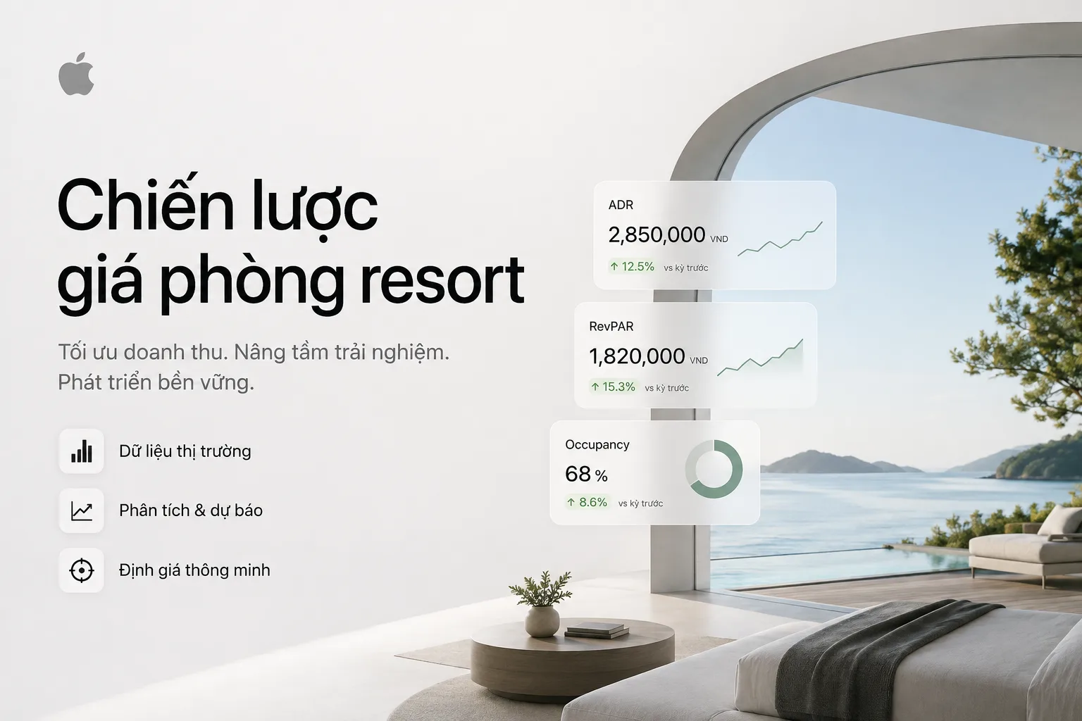 Chiến lược giá phòng resort: Xây hệ thống giá linh hoạt để tối ưu doanh thu