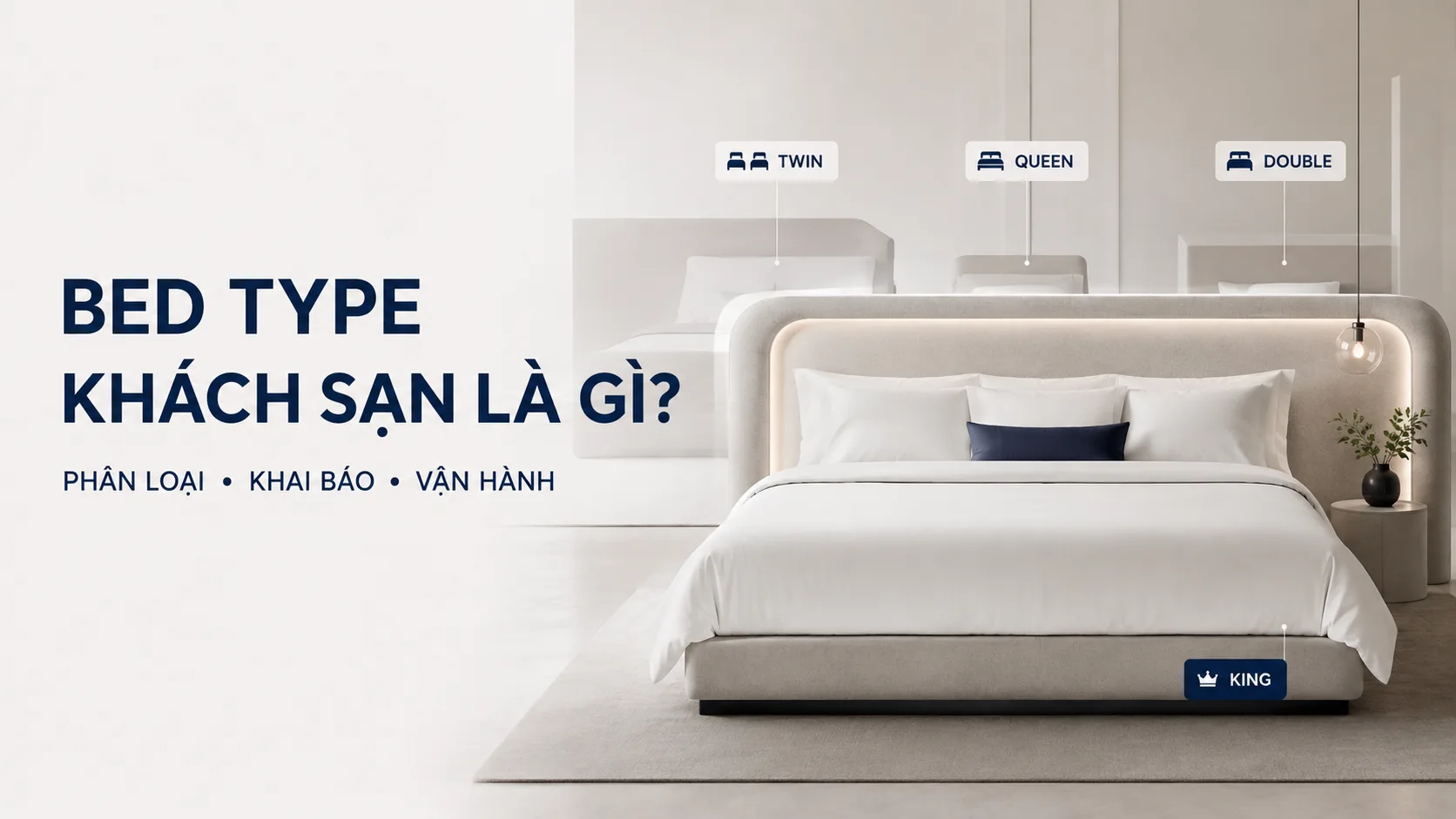 Bed type khách sạn là gì? Cách phân loại và khai báo chính xác