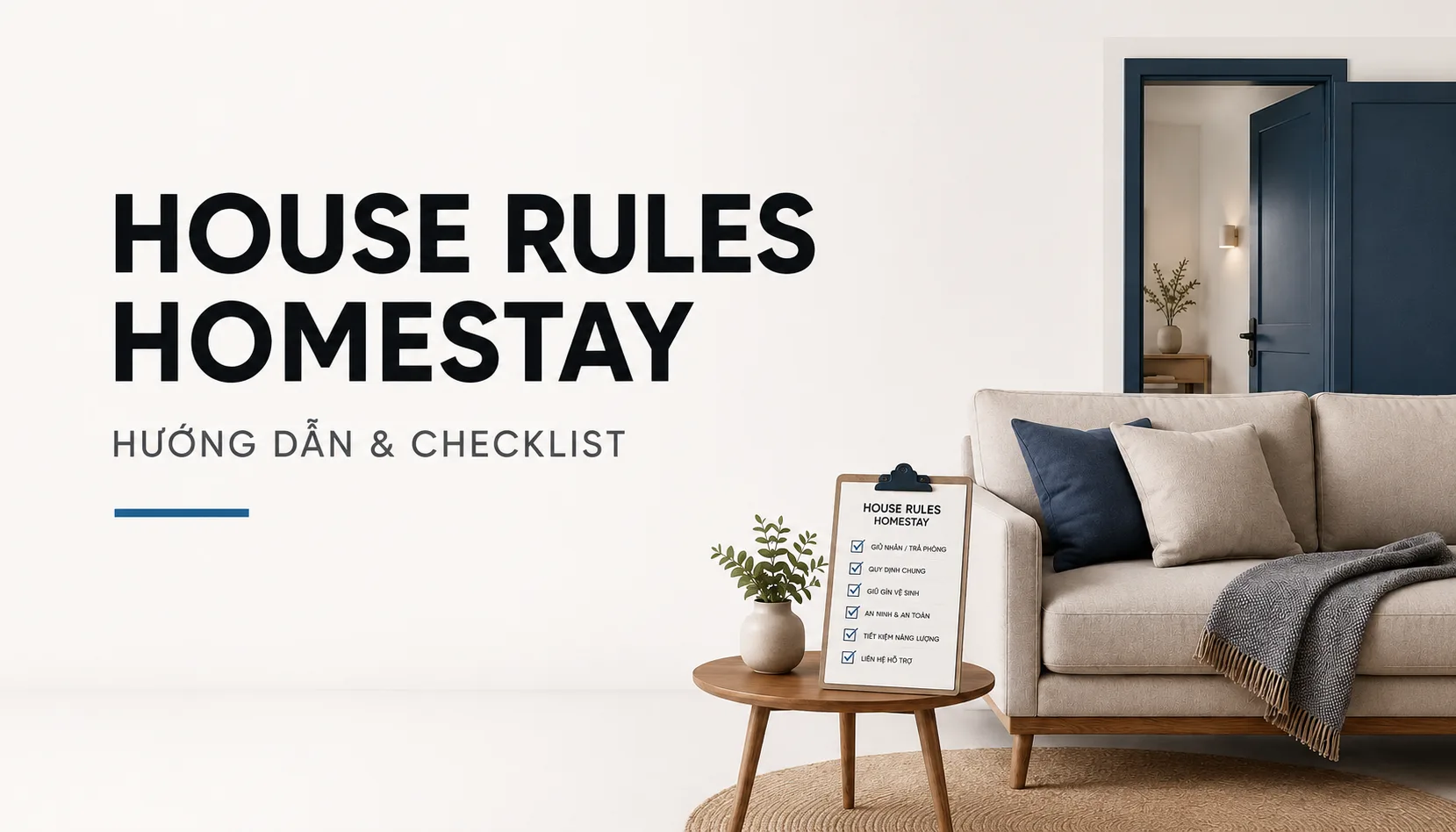 House rules homestay: hướng dẫn xây dựng nội quy rõ ràng và dễ áp dụng