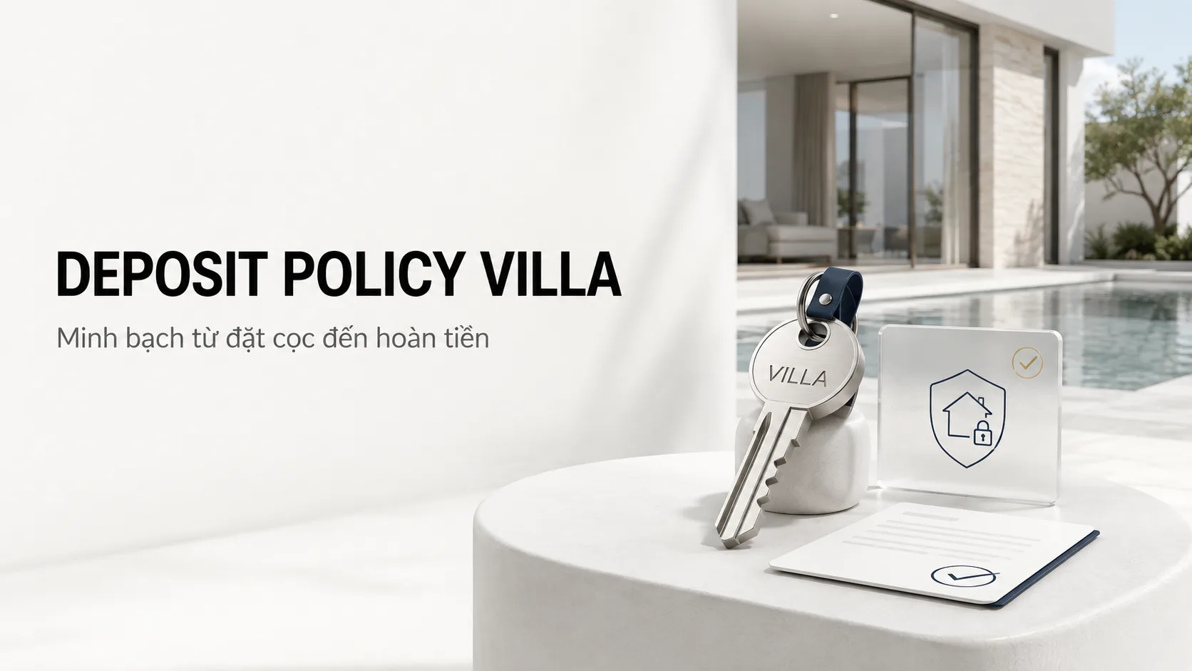 Deposit policy villa là gì? Hướng dẫn xây dựng chính sách tiền cọc rõ ràng