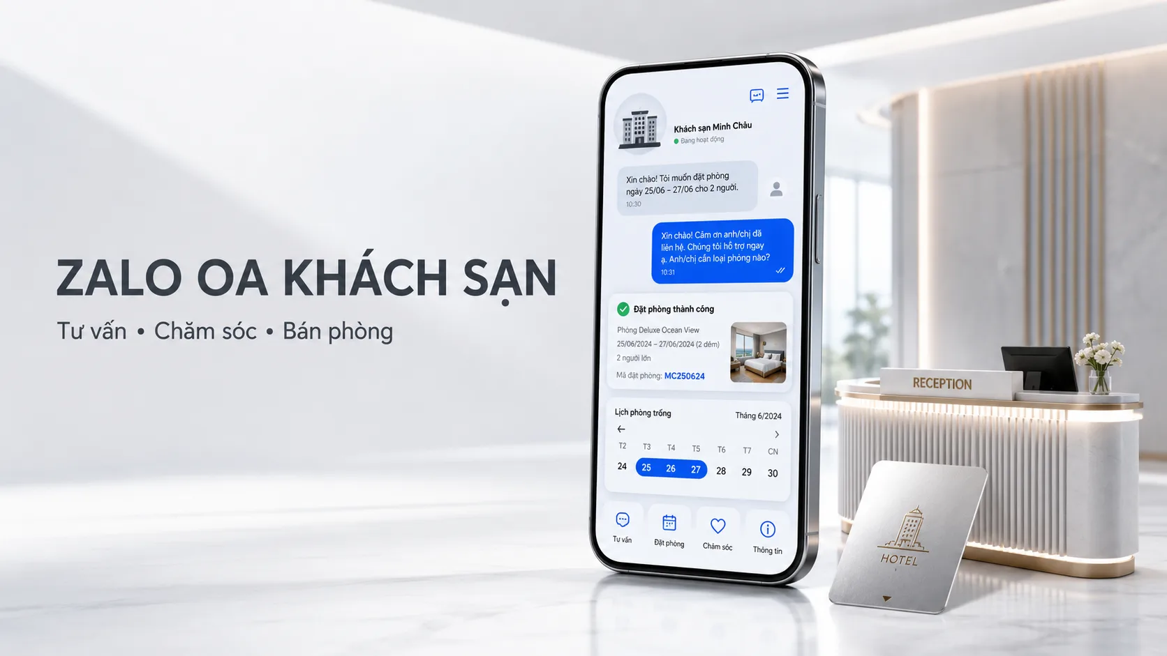 Zalo OA khách sạn: Hướng dẫn xây kênh tư vấn, chăm sóc và bán phòng hiệu quả
