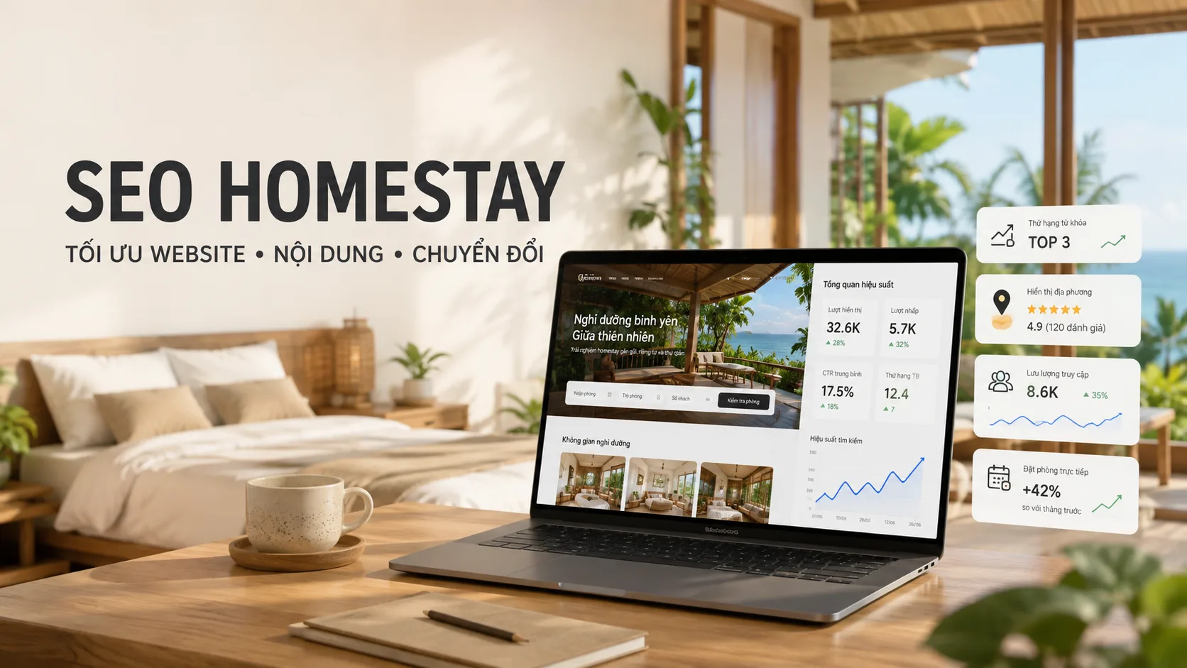 SEO homestay: Hướng dẫn tối ưu website, nội dung và tìm kiếm địa phương