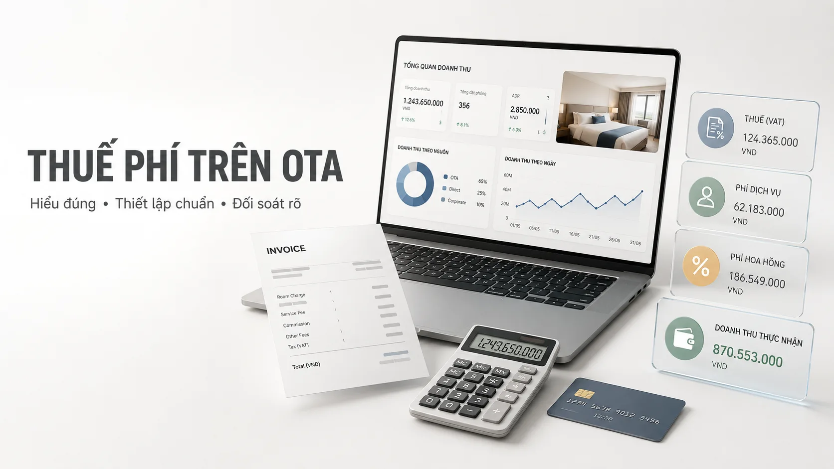 Thuế phí trên OTA: Cách hiểu, thiết lập và kiểm soát doanh thu lưu trú