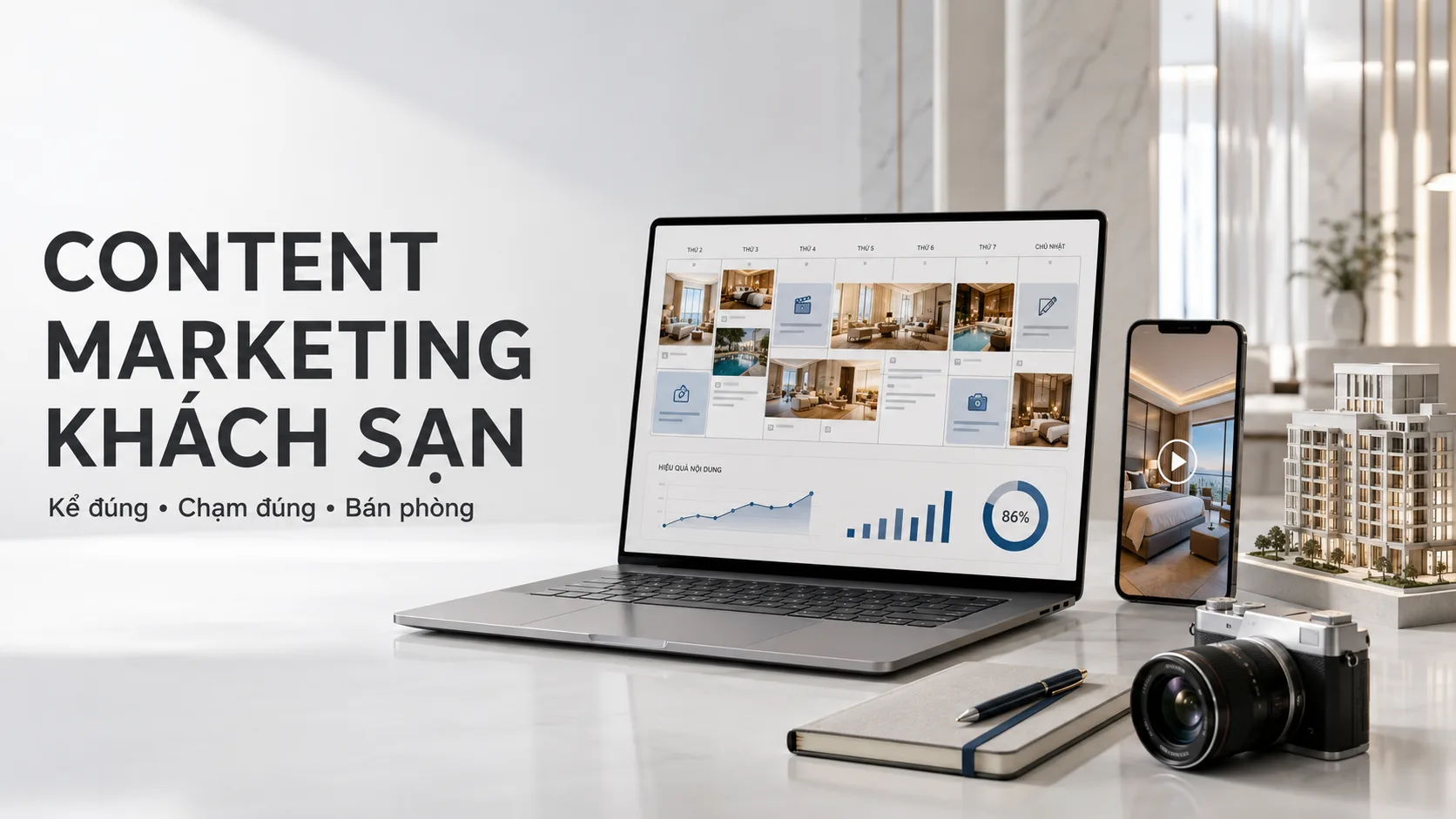 Content marketing khách sạn: Hướng dẫn xây nội dung tạo nhu cầu và hỗ trợ bán phòng