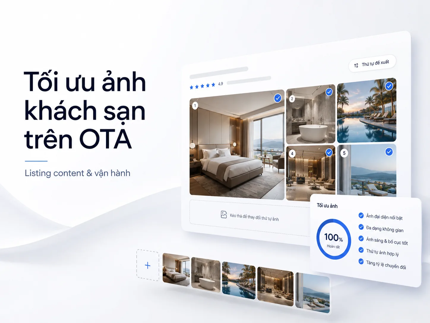Tối ưu ảnh khách sạn trên OTA: Hướng dẫn và checklist tăng hiệu quả listing