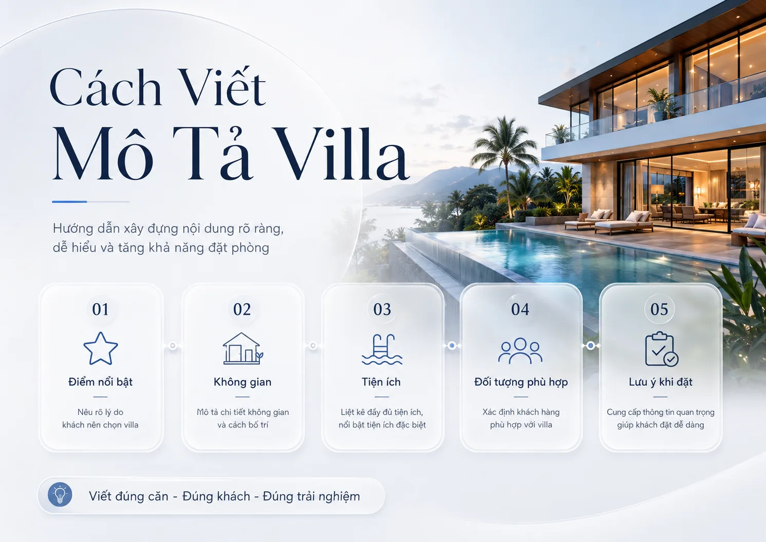 Cách Viết Mô Tả Villa Thu Hút, Dễ Hiểu Và Tăng Khả Năng Đặt Phòng