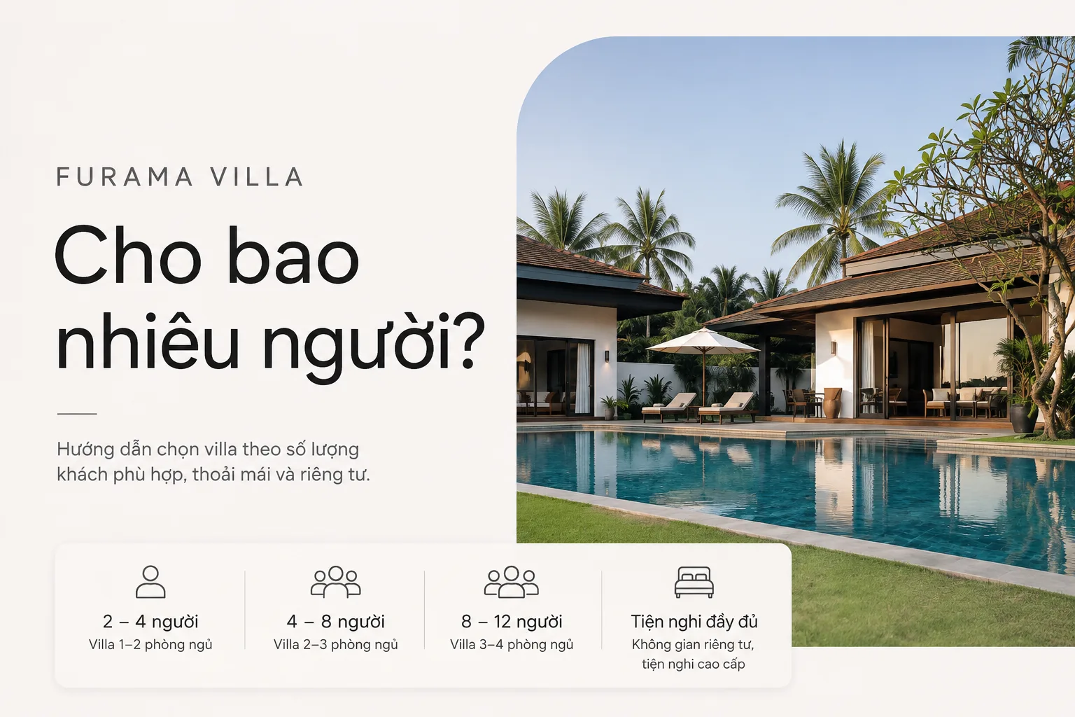 Furama Villa Cho Bao Nhiêu Người? Cách Chọn Căn Theo Số Khách