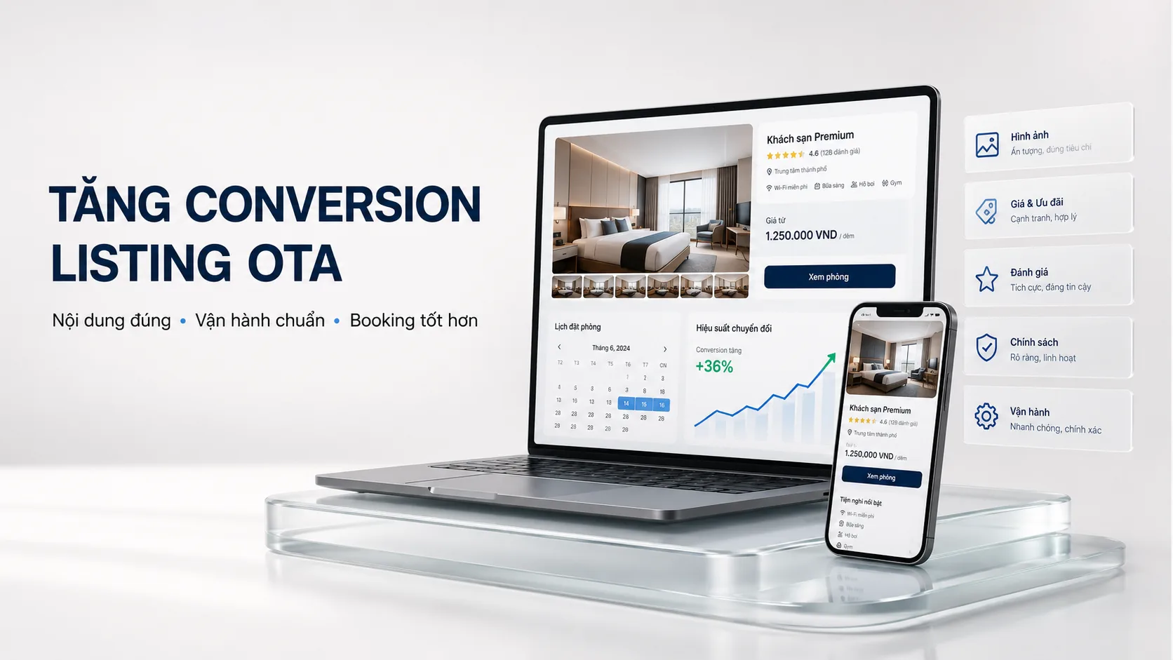 Tăng conversion listing OTA: hướng dẫn tối ưu nội dung và vận hành