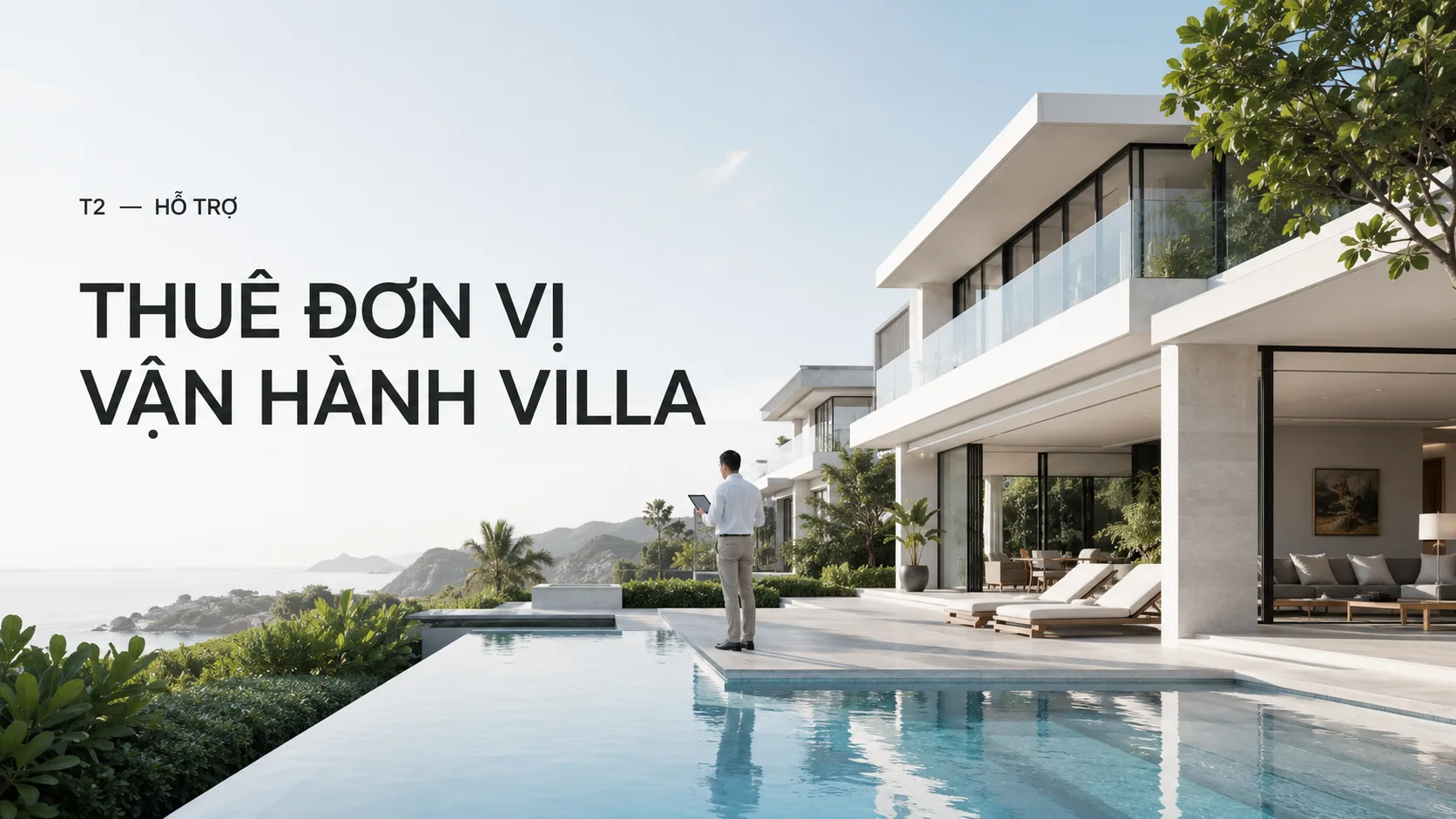 T2 - Hỗ trợ: Thuê đơn vị vận hành villa chuyên nghiệp