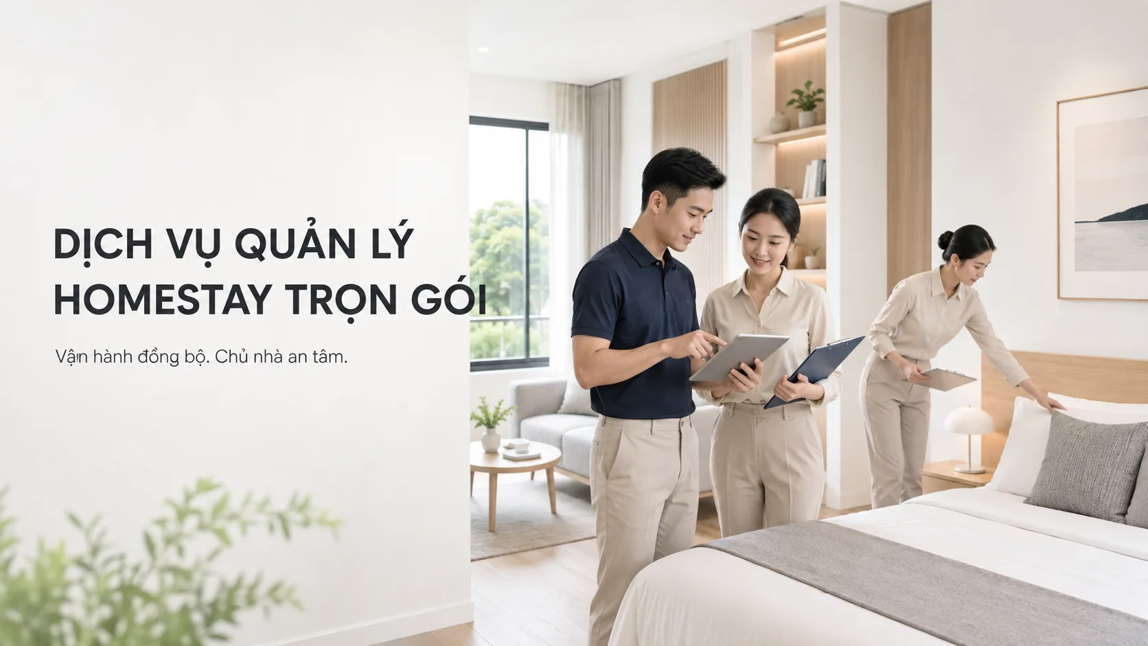 Dịch vụ quản lý homestay trọn gói: Giải pháp vận hành chuyên nghiệp cho chủ nhà