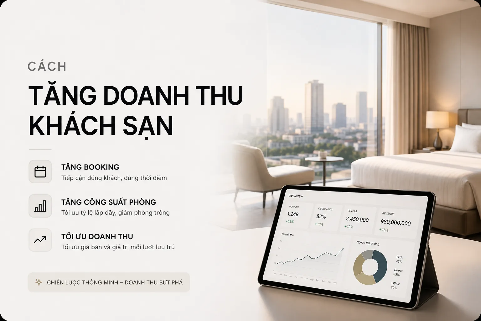 Cách Tăng Doanh Thu Khách Sạn: Tăng Booking, Công Suất Phòng Và Lợi Nhuận