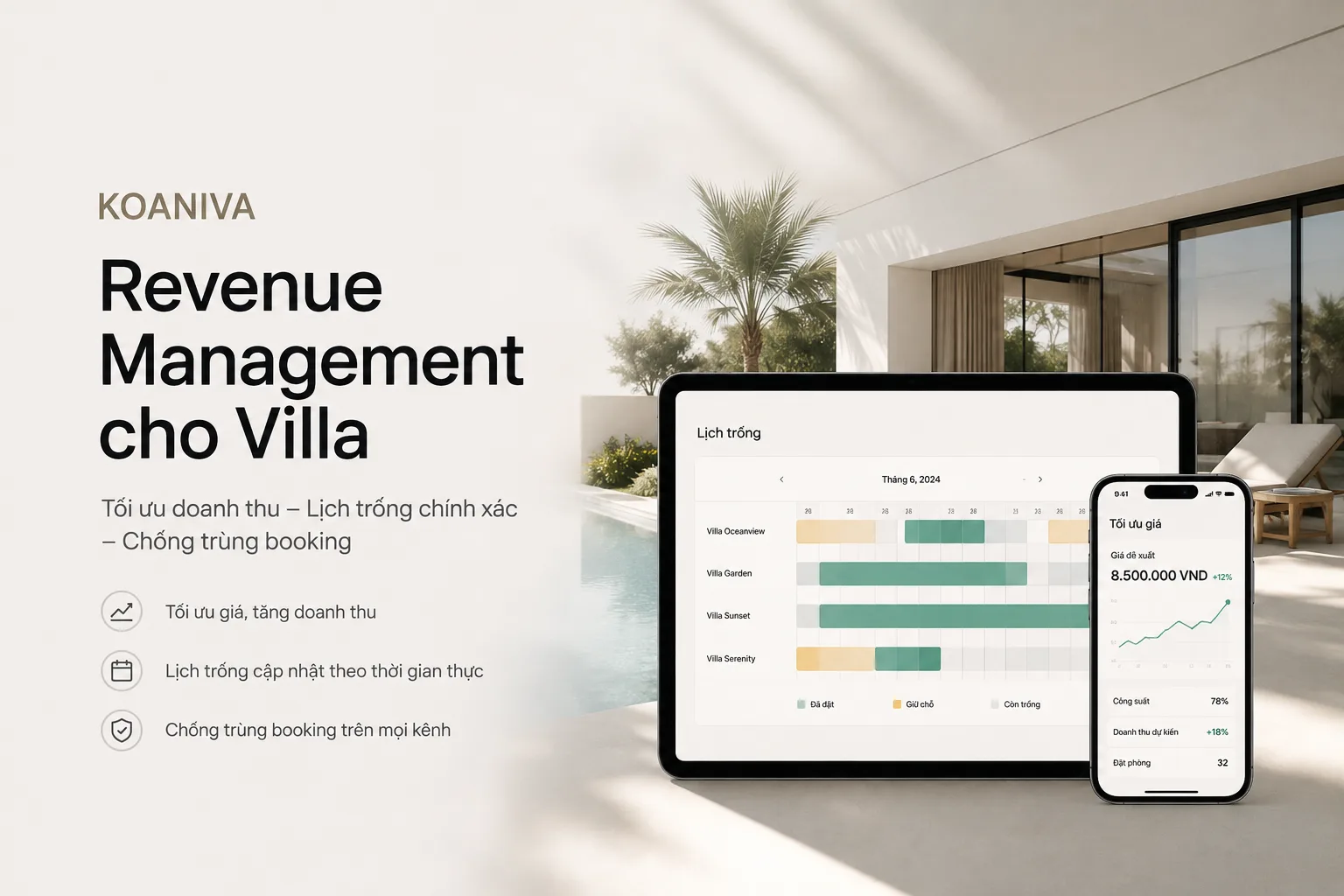 Revenue Management Cho Villa: Tối Ưu Doanh Thu & Lịch Trống