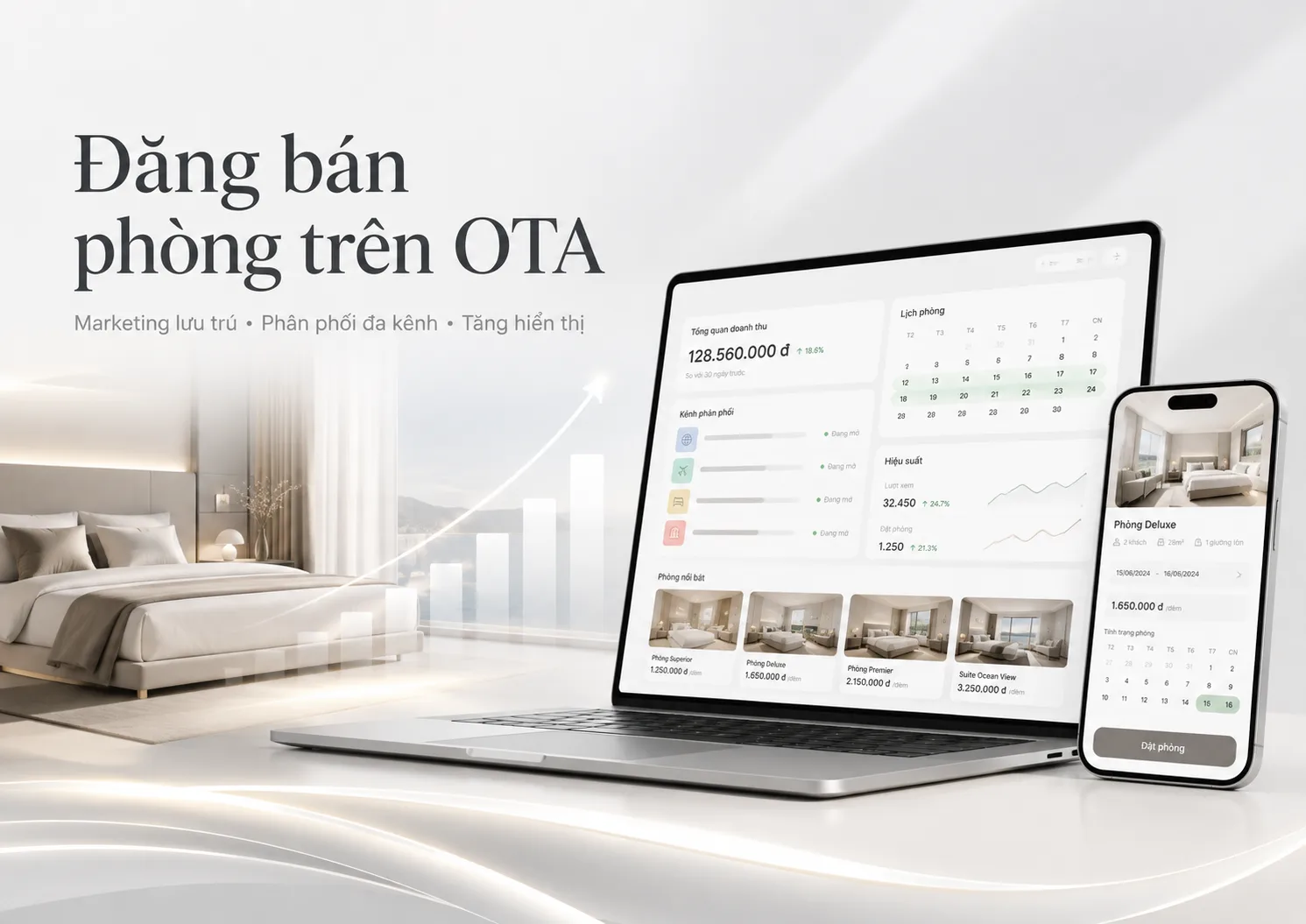 Đăng bán phòng trên OTA: Hướng dẫn phân phối đa kênh và tăng hiển thị hiệu quả