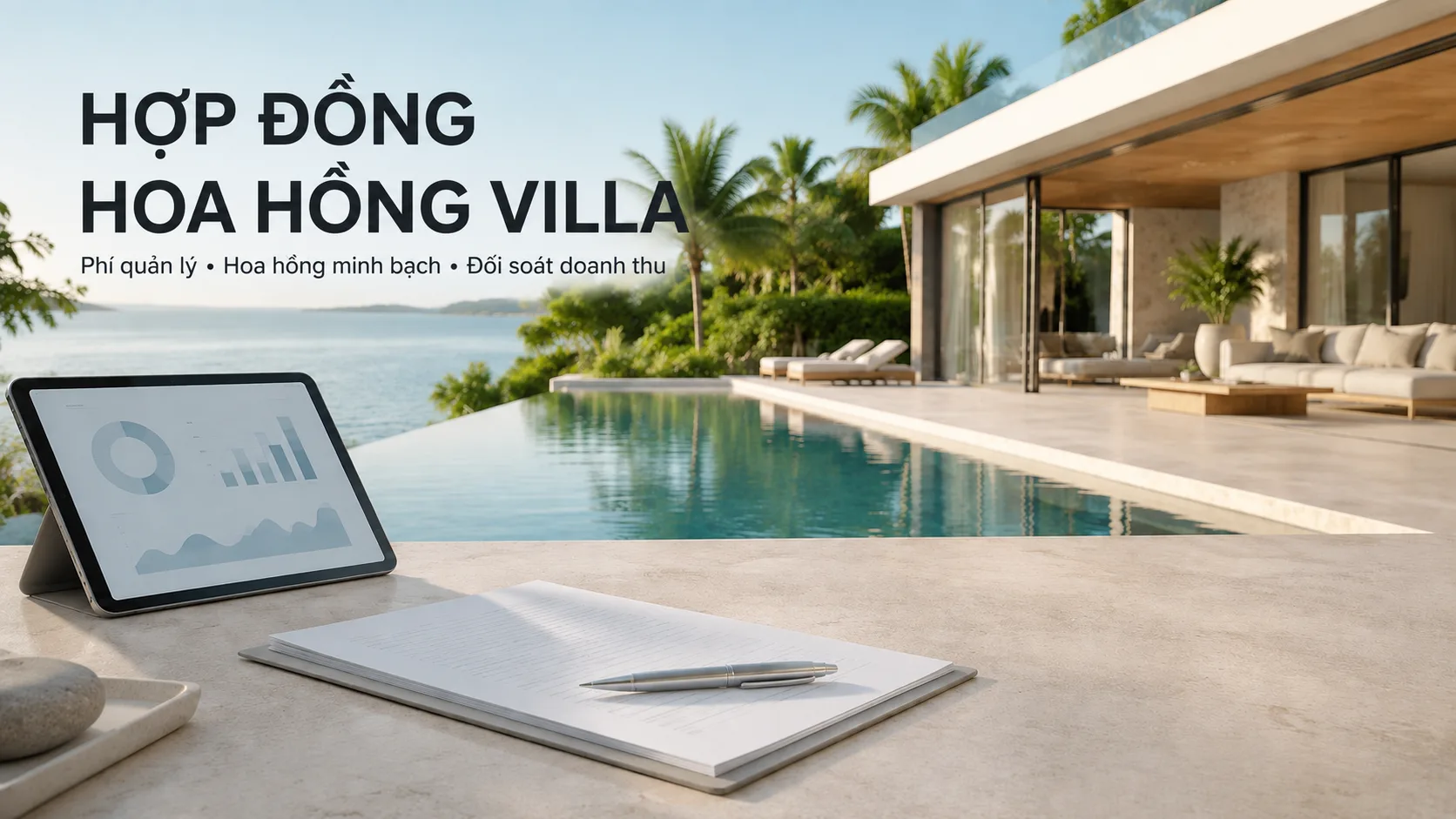 Hợp đồng hoa hồng villa: Cách quy định phí, doanh thu và đối soát minh bạch