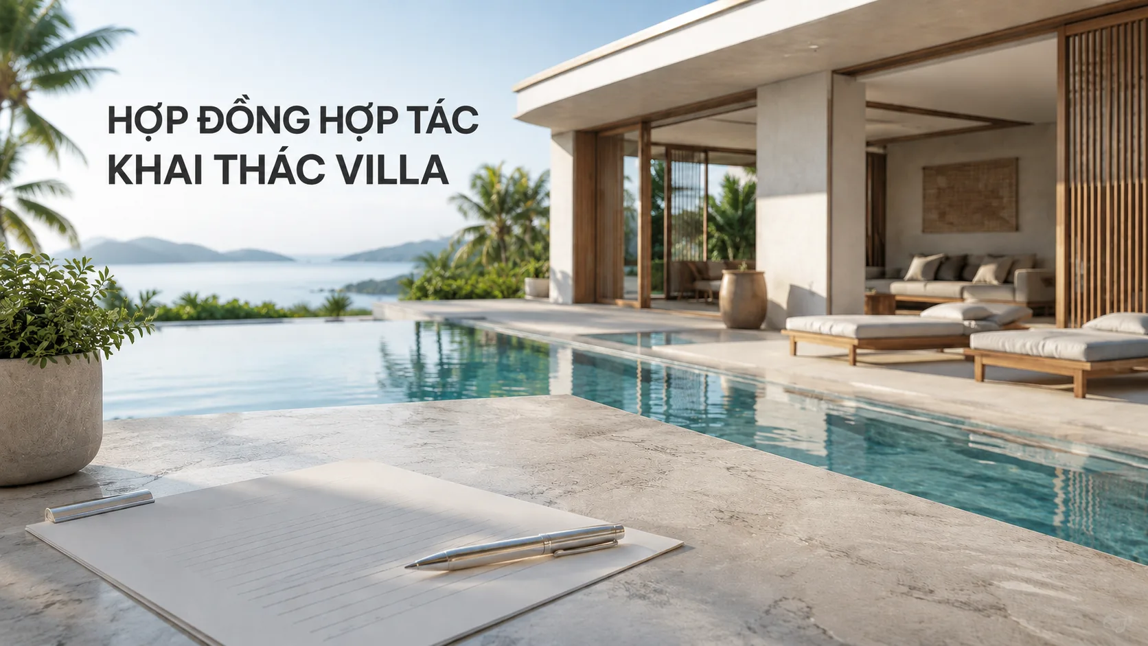 Hợp đồng hợp tác khai thác villa: Cấu trúc, điều khoản và quyền chủ nhà