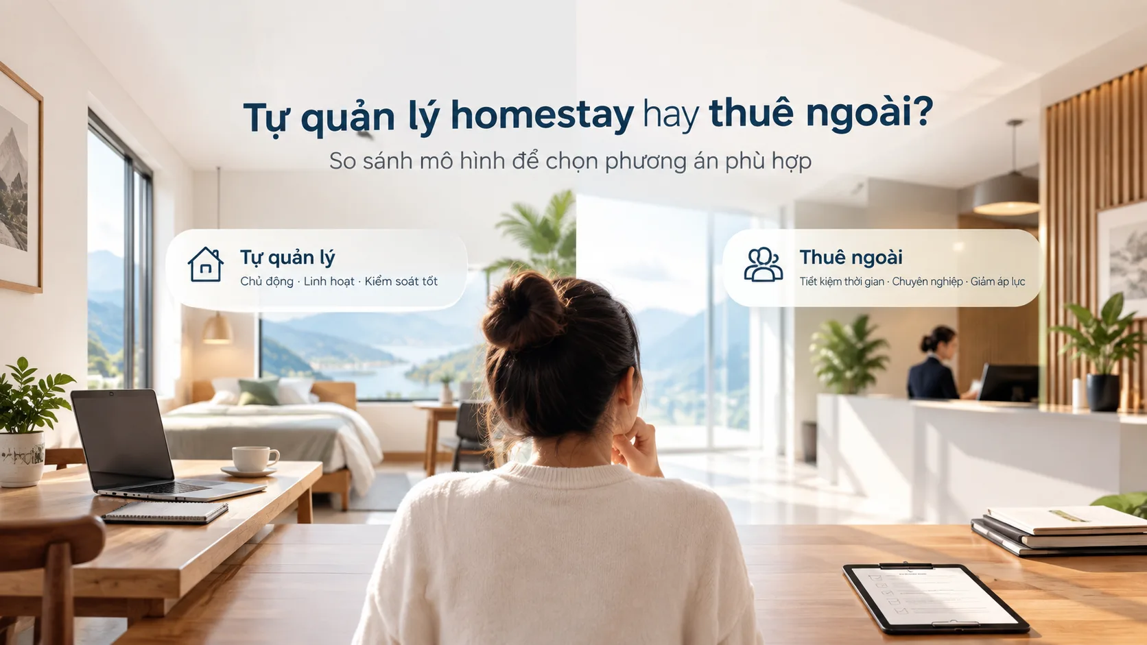 Tự quản lý homestay hay thuê ngoài: So sánh mô hình để chọn cách vận hành phù hợp
