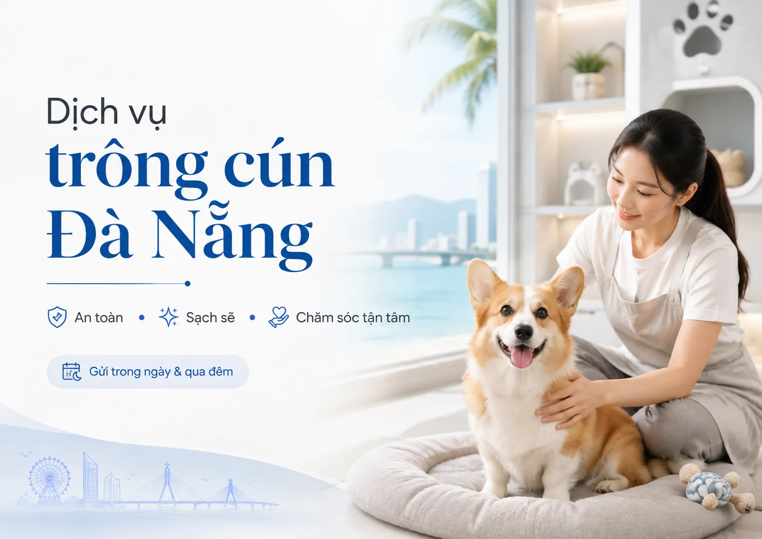 Dịch vụ trông cún Đà Nẵng: Hướng dẫn chọn nơi gửi an toàn, phù hợp và ít stress