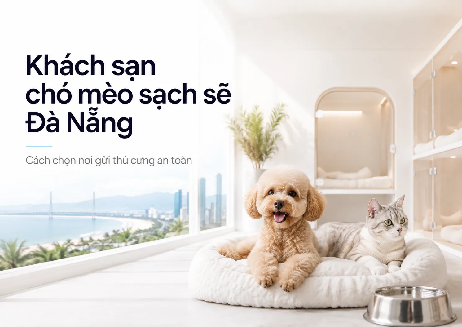 Khách sạn chó mèo sạch sẽ Đà Nẵng – Cách chọn nơi gửi thú cưng an toàn
