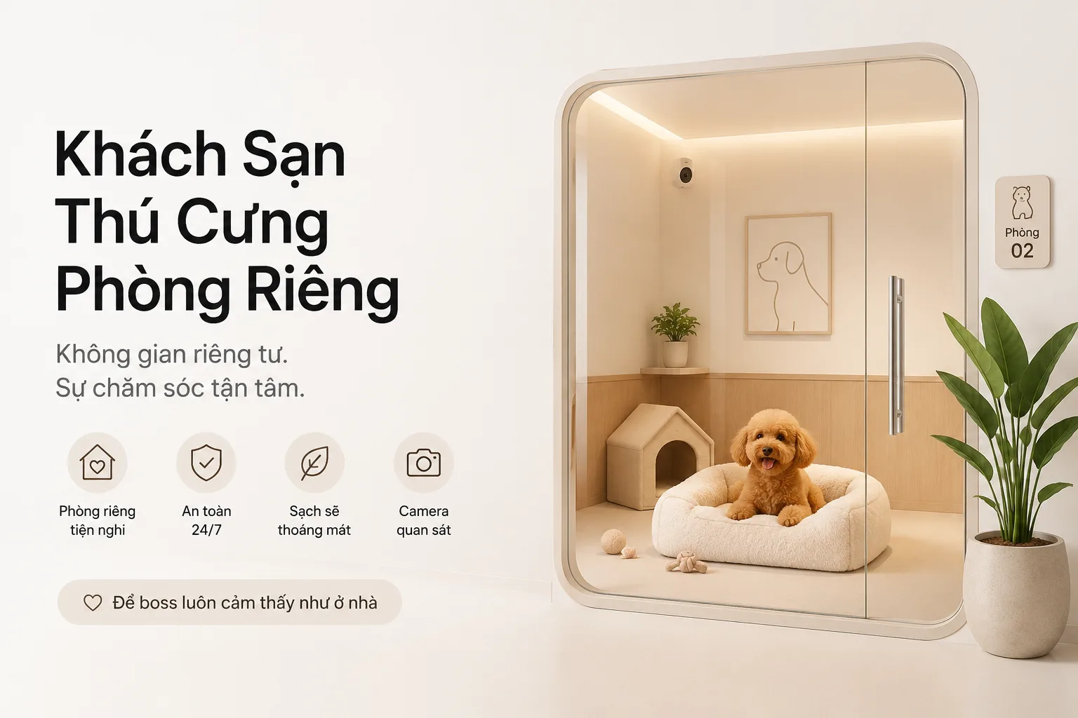 Khách Sạn Thú Cưng Phòng Riêng: Không Gian Riêng Tư Cho Boss