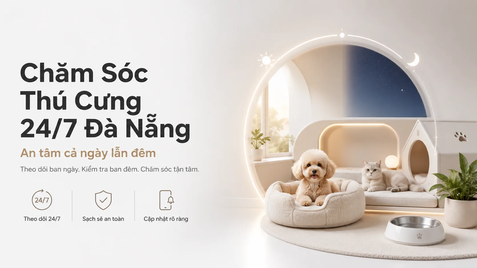 Chăm Sóc Thú Cưng 24/7 Đà Nẵng: An Tâm Cả Ngày Lẫn Đêm