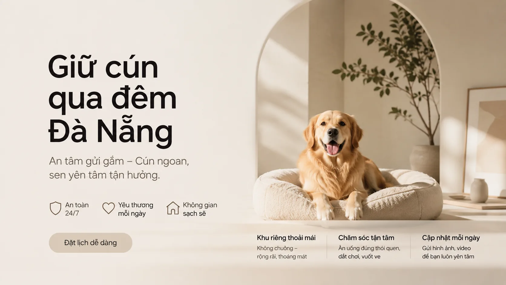 Giữ cún qua đêm Đà Nẵng: cách chọn nơi an toàn, sạch và phù hợp với từng bé