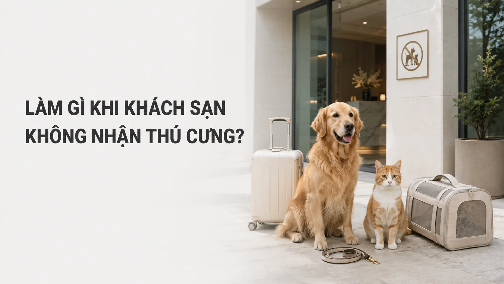Làm gì khi khách sạn không nhận thú cưng? Hướng dẫn xử lý an toàn
