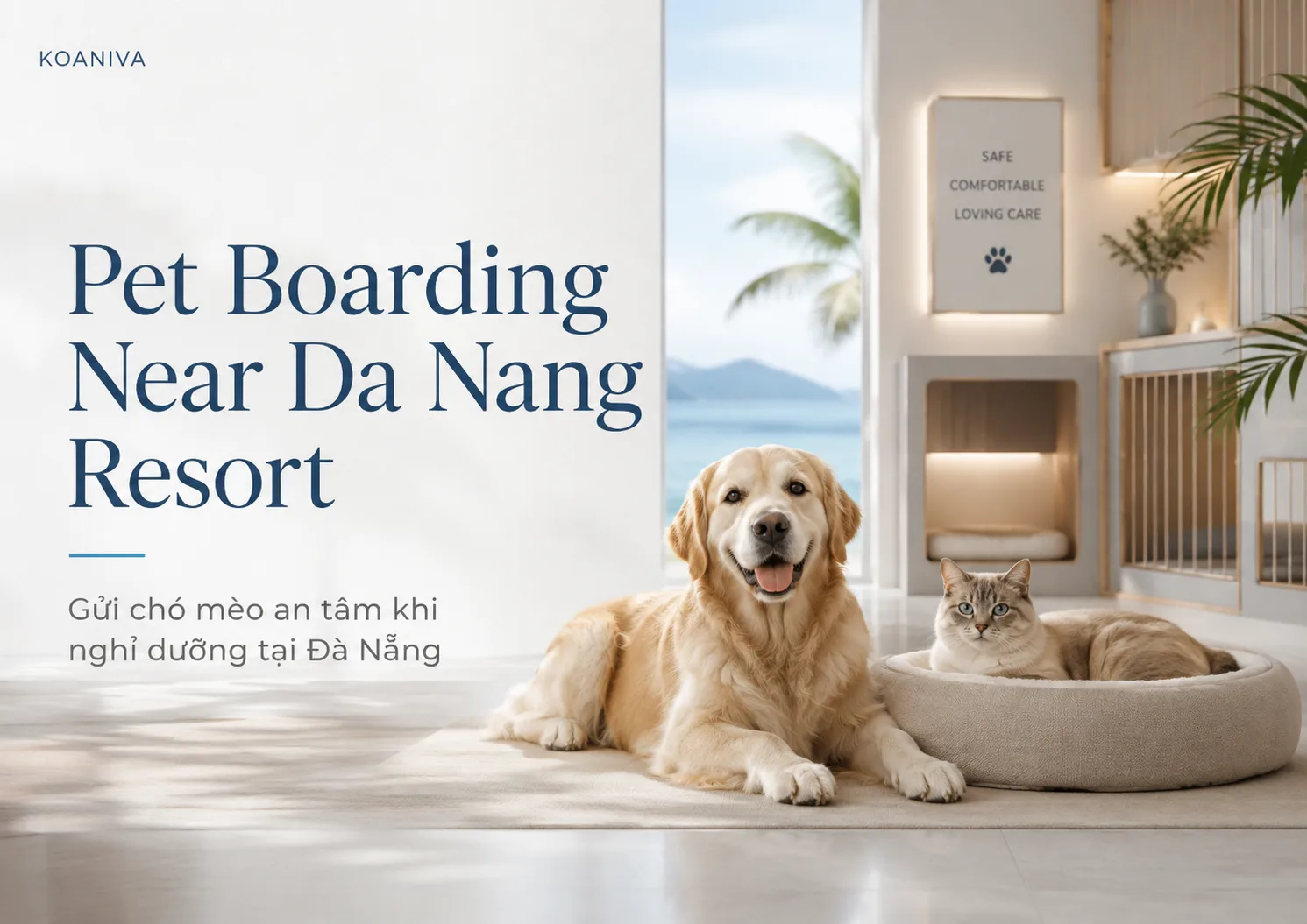 Pet boarding near Da Nang resort: Hướng dẫn gửi chó mèo khi nghỉ dưỡng tại Đà Nẵng