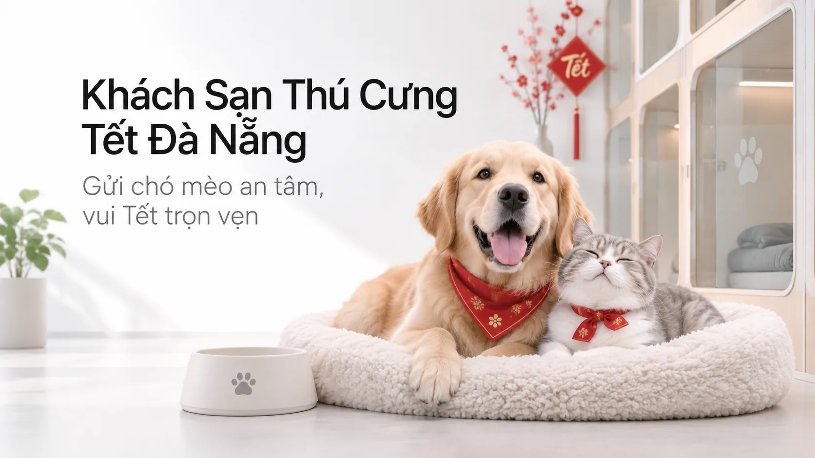 Khách Sạn Thú Cưng Tết Đà Nẵng: Kinh Nghiệm Gửi Chó Mèo An Tâm