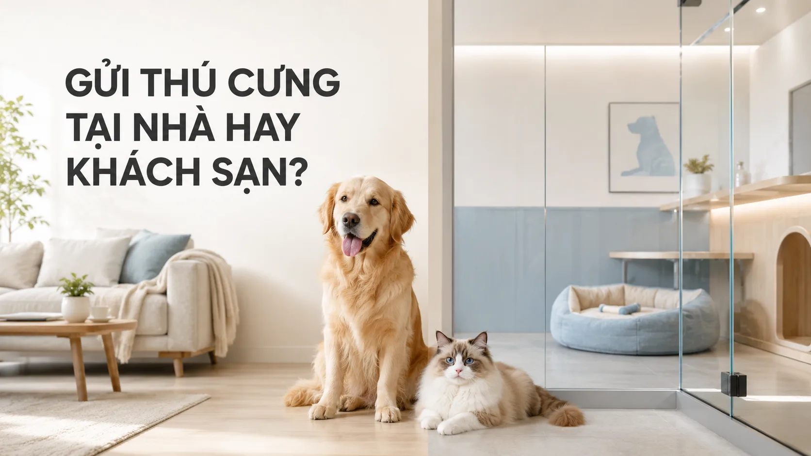 Gửi thú cưng tại nhà hay khách sạn: Lựa chọn nào phù hợp hơn?
