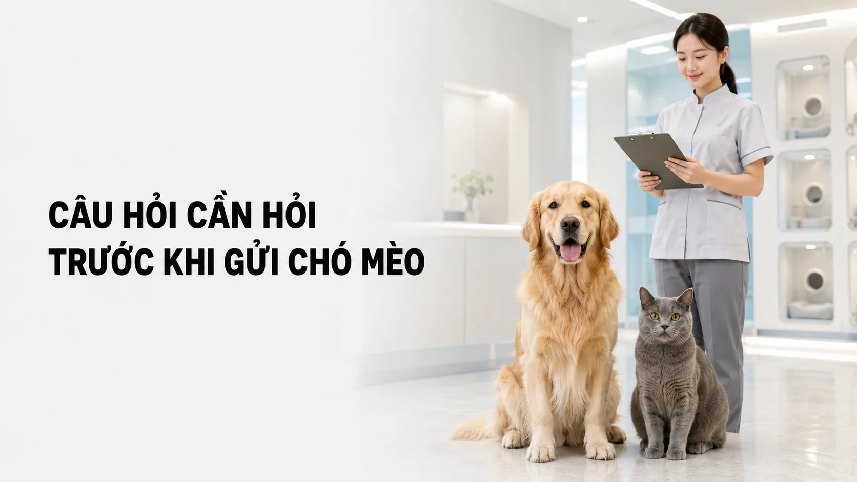 Câu hỏi cần hỏi trước khi gửi chó mèo: Checklist đầy đủ cho người nuôi