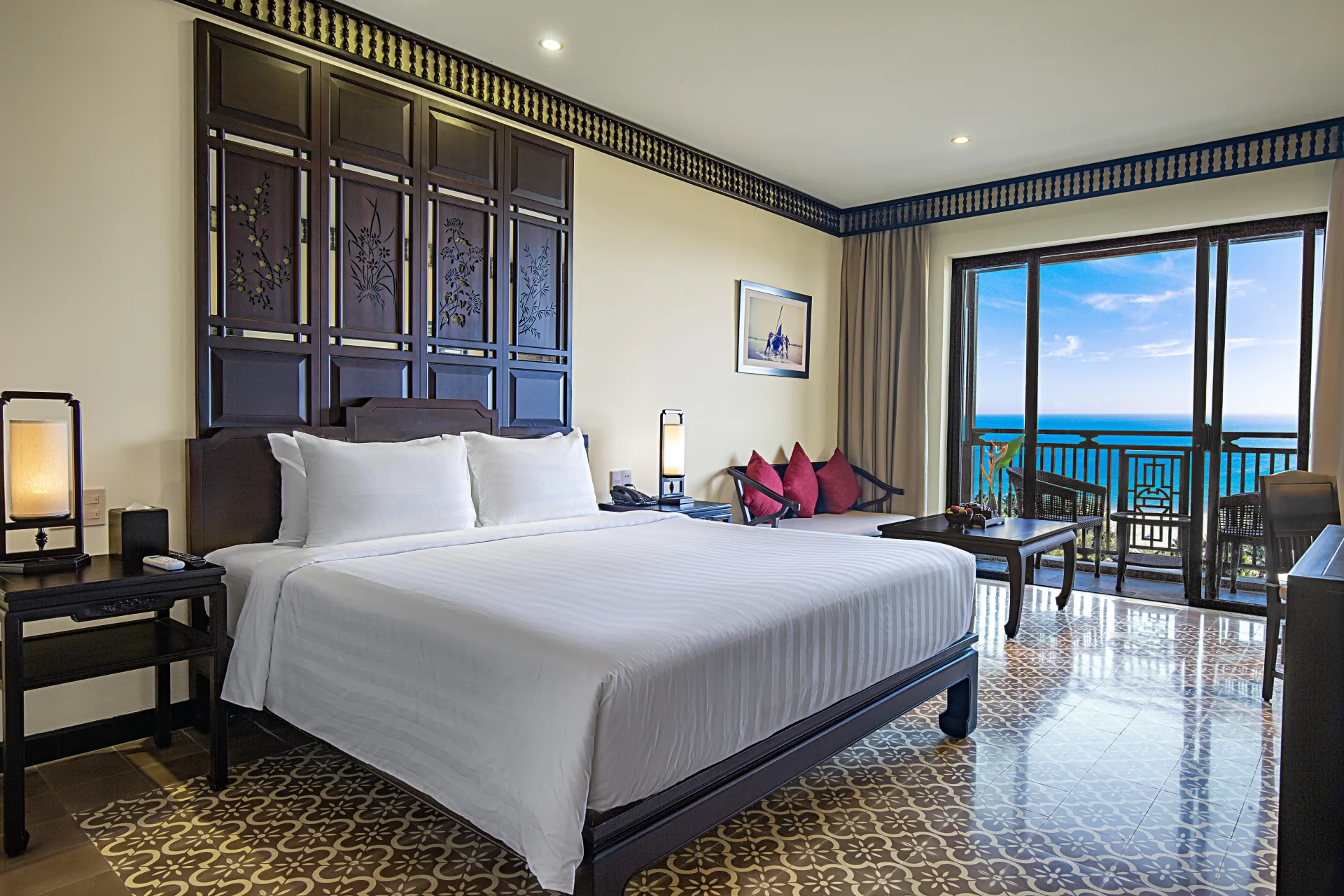 Phòng view biển với nét đẹp truyền thống