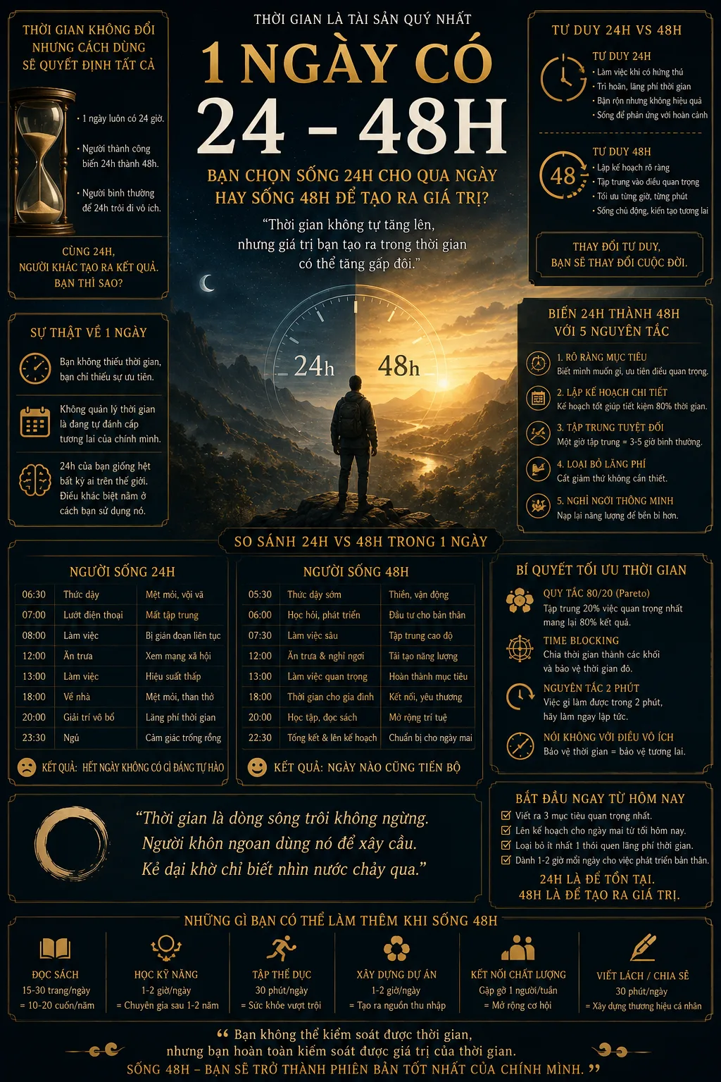1 ngày có 24 - 48h