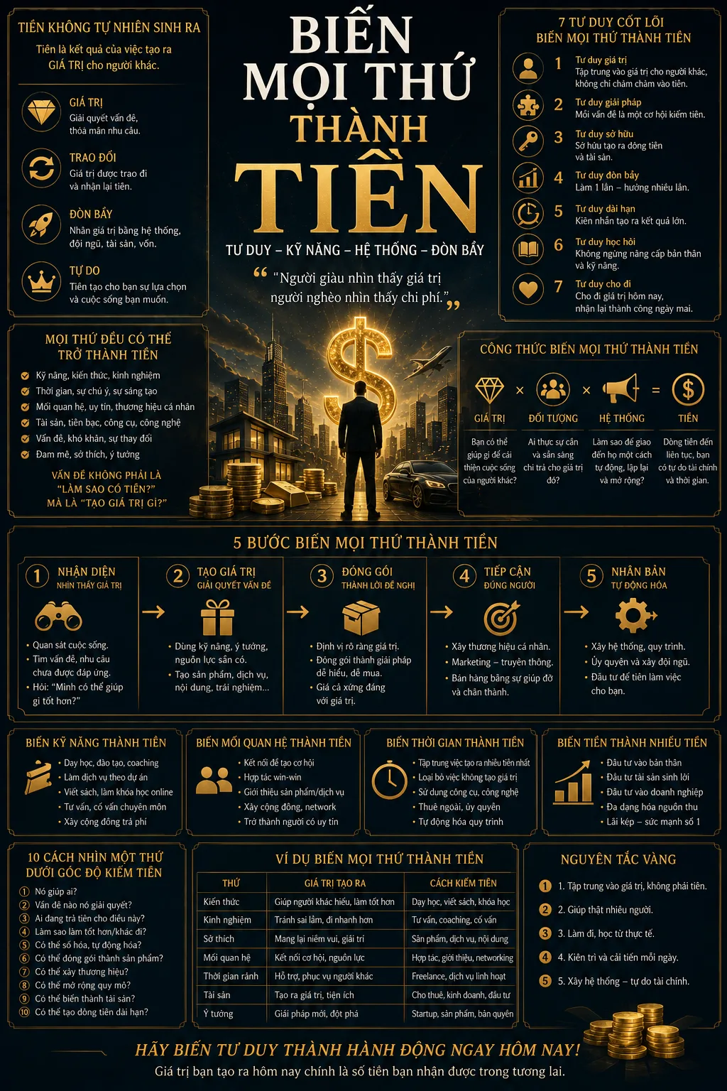 Biến mọi thứ thành tiền
