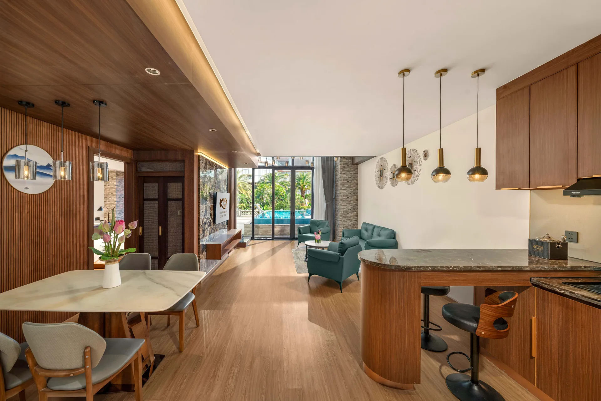 Duplex with Pool