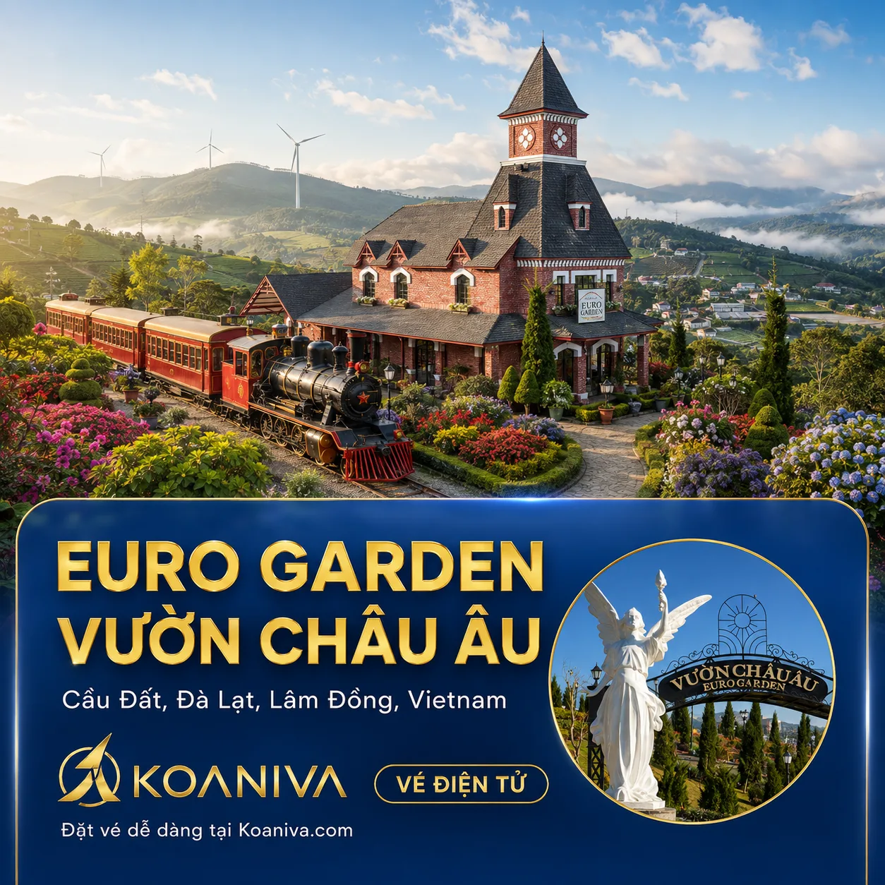 Vé Euro Garden – Vườn Châu Âu Cầu Đất Đà Lạt