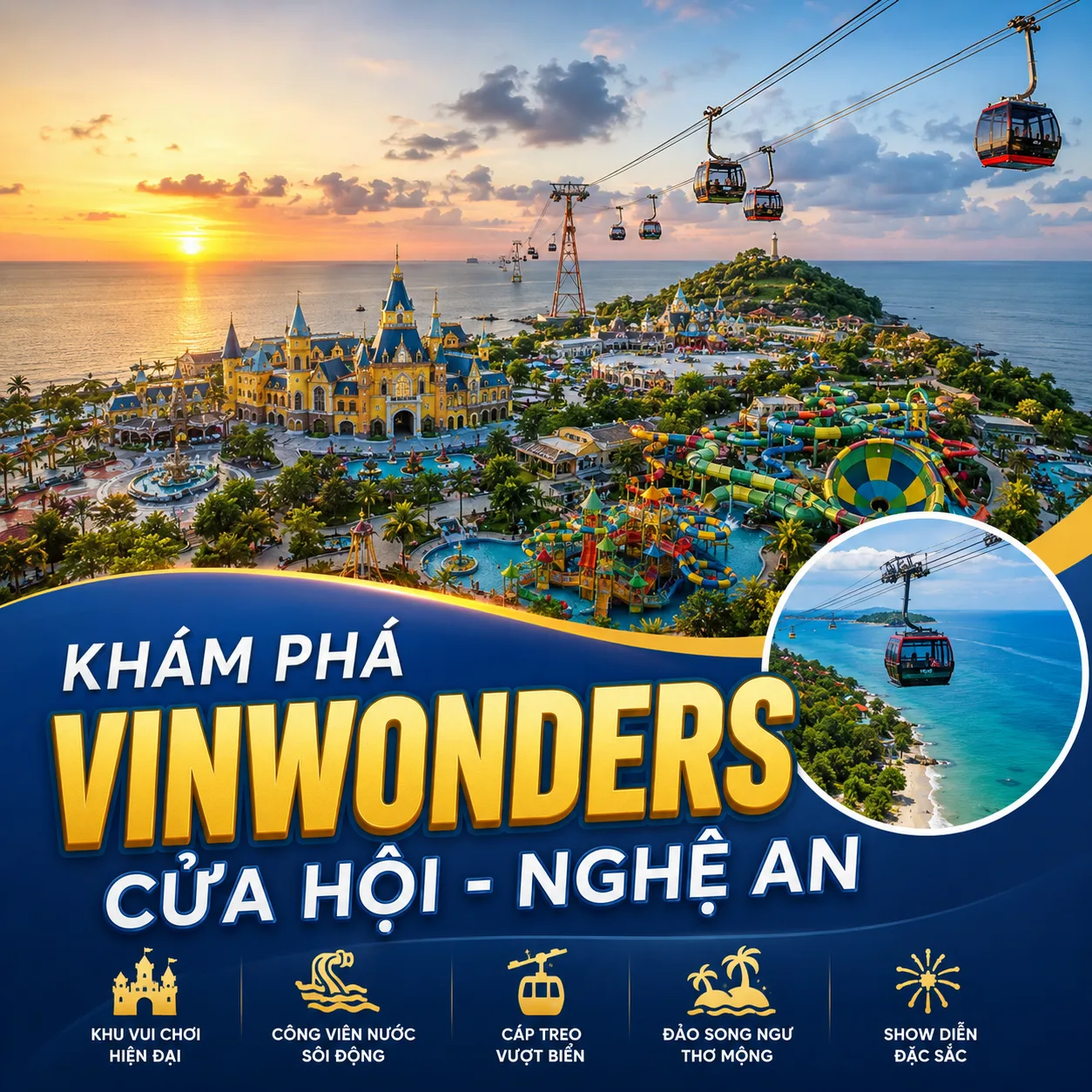 Vé VinWonders Cửa Hội - Nghệ An