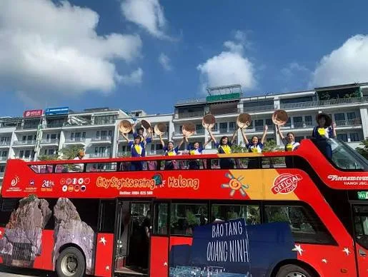 Vé xe buýt 2 tầng ngắm cảnh Hạ Long