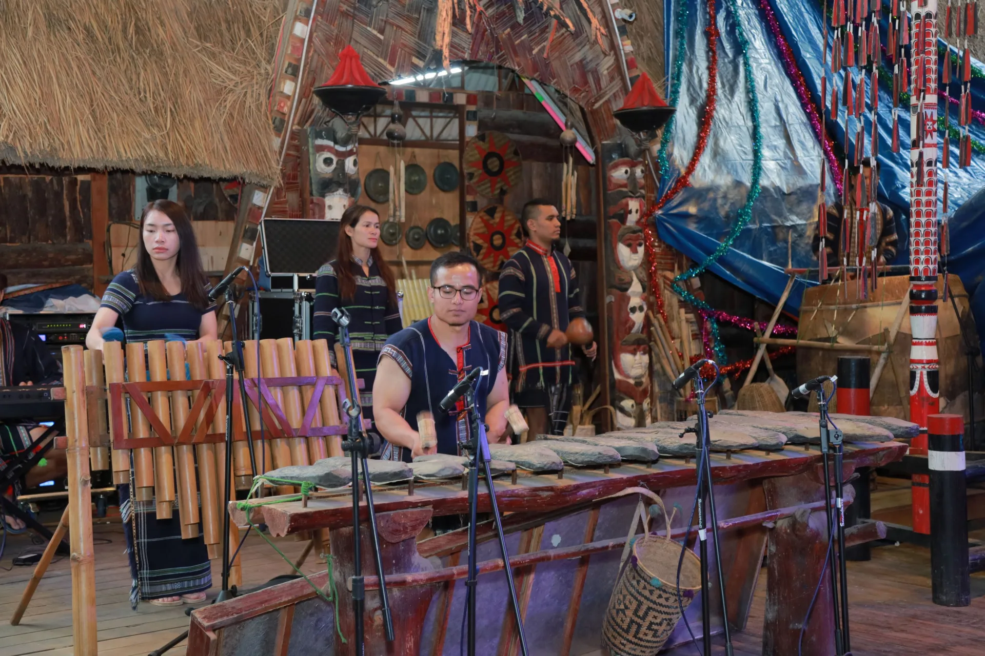 Ethnic Cultural Village and Gong Performance
